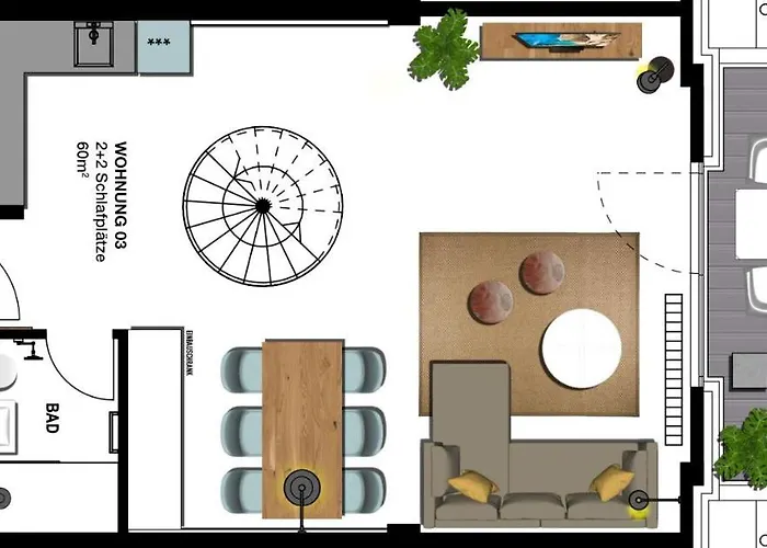 Seebrücke - Mit 1 Schlafzimmer Und Balkon S3 Apartment